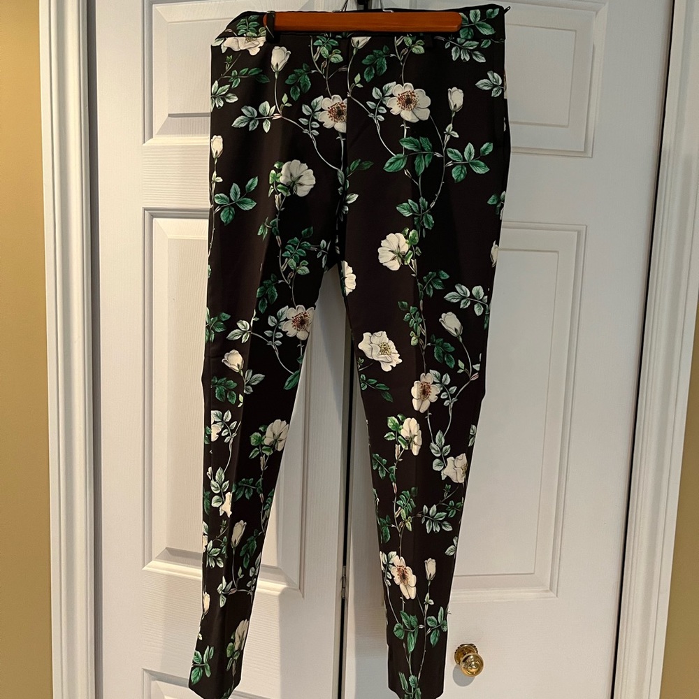 H&M floral crop pants